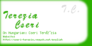 terezia cseri business card